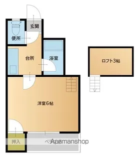 メイプルハウス歯科大前【1階】の間取り
