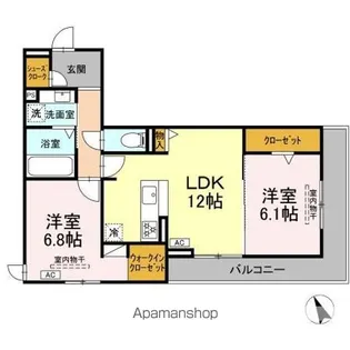 プラム86【3階】の間取り
