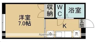 コーポ一栗【103号室】の間取り