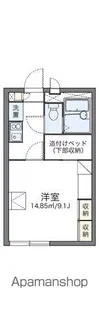 レオパレスエストロワール【1階】の間取り