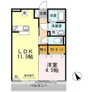 ローゼスポート港町 B棟【2階】の間取り