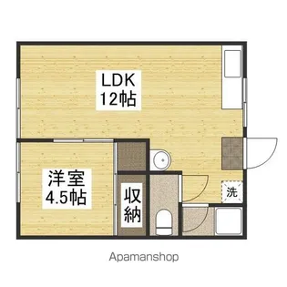 コーポひばり【1階】の間取り