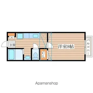 シュクール宮 一番館【1階】の間取り