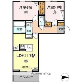 DEAR LIFE【3階】の間取り