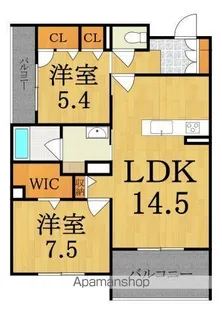 シャーメゾンラフォレ【2階】の間取り
