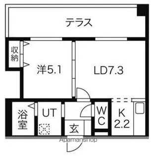 GLASS N21【1階】の間取り