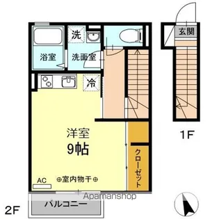 ハウス三生【2階】の間取り