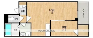 ジーメゾン大和郡山ルクディ【2階】の間取り