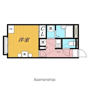 レオパレスプレミール稲毛【1階】の間取り