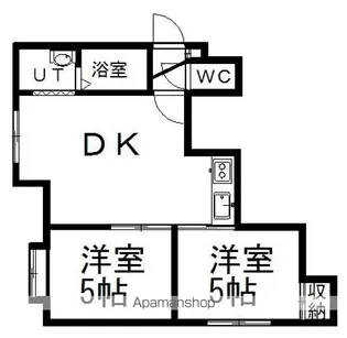 メイプルハイツ【202号室】の間取り