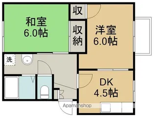東海ハイツA棟【2階】の間取り