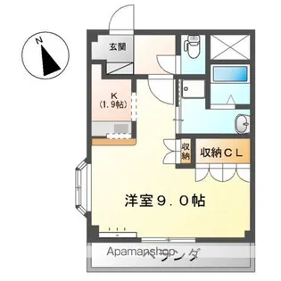 ハピネス ハイム【203号室】の間取り