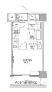 ザ・パークハビオ住吉【1階】の間取り