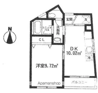 岩間ビル【4階】の間取り
