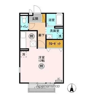 クレール Ⅰ【1階】の間取り