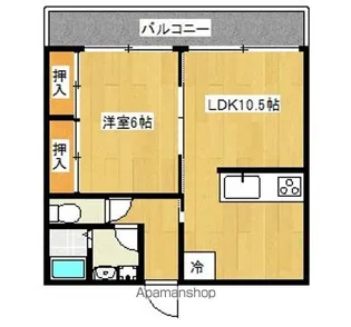 近江アパート北【3号室】の間取り