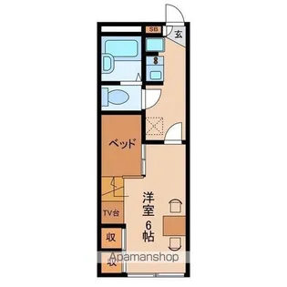 ドミール中島N【111号室】の間取り