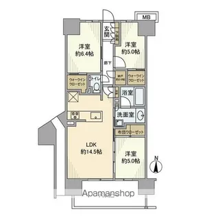 メイツ深川住吉【9階】の間取り