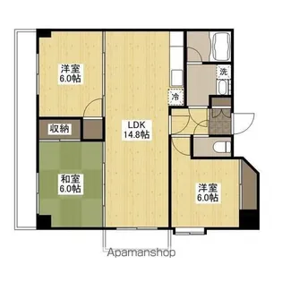 クレアテラ五日市【8階】の間取り