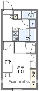 レオパレスSEASIDE【208号室】の間取り