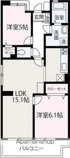 ビラクレール【107号室】の間取り