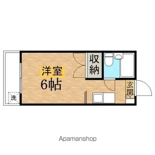 ニューパリヤⅡ【203号室】の間取り