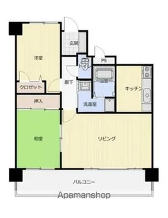 アルファシティ屋島四番館【3階】の間取り