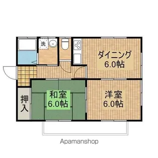 クラーロ【Ⅰ102号室】の間取り
