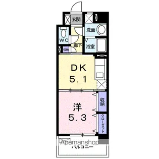 サンセール宮ノ陣【5階】の間取り