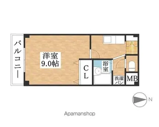 プチメゾン稲生Ⅱ【3階】の間取り