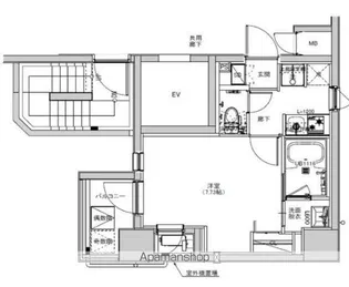 SーRESIDENCE綾瀬RIVIE【8階】の間取り