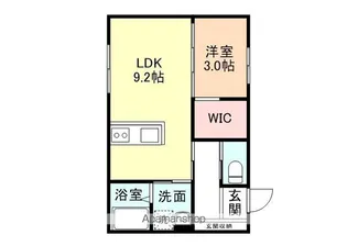 FELICE駅南Ⅱ【102号室】の間取り
