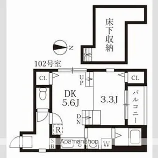 カーサルピナスティーアール【1階】の間取り