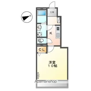 チェリーコート【102号室】の間取り