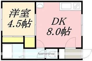 SIDEWAYS美原Ⅰ(旧グランディール美原Ⅰ)【103号室】の間取り