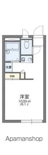 レオパレス上飯田【103号室】の間取り