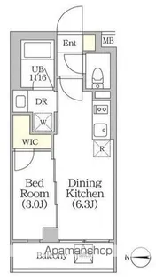 イプセ四谷テラス【4階】の間取り