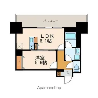 プレミアムコート葵【1310号室】の間取り