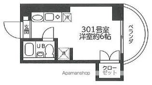 メビウス中和泉【3階】の間取り
