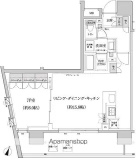 パークハビオ渋谷本町レジデンス【3階】の間取り