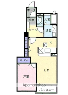 エトワール 翠Ⅱ【1階】の間取り