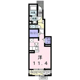 モア・ドミール【1階】の間取り