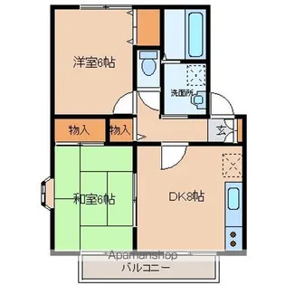ハイカムール柧C【1階】の間取り