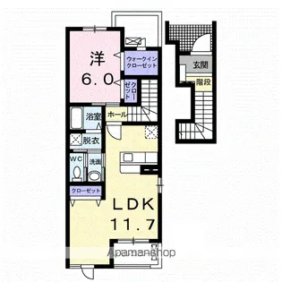 セイバリー【2階】の間取り