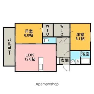 グランメール【3階】の間取り