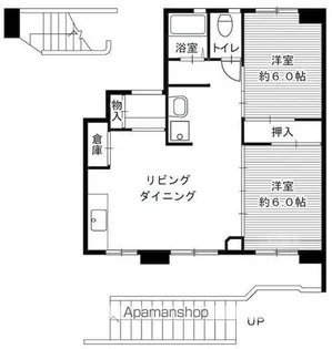 ビレッジハウス大成2号棟【1階】の間取り