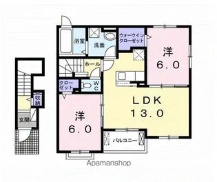 ブリアン ベーア【2階】の間取り