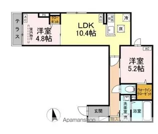 セレスティア東向島【1階】の間取り
