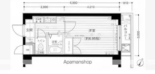 メインステージ不動前【7階】の間取り