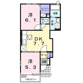 カルテット【1階】の間取り